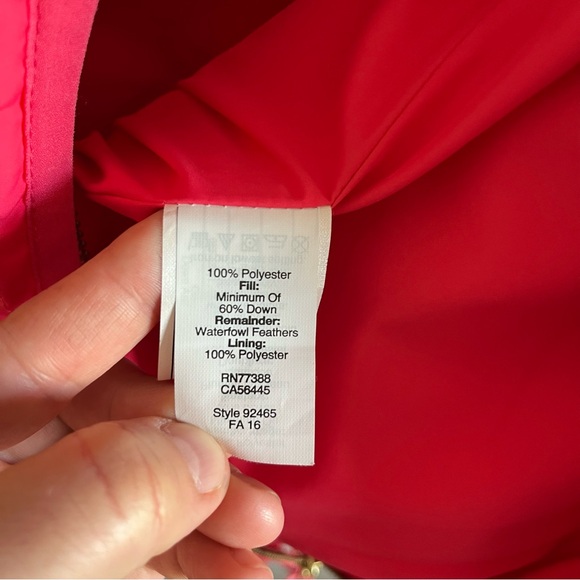 J. Crew Excursion Down Blend Quilted Puffer Vest Coral Small Style #92465 - Picture 9 of 9